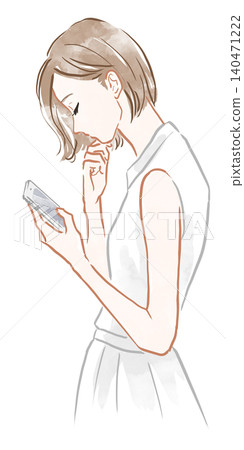 Women who watch mobile Women who watch mobile 140471222