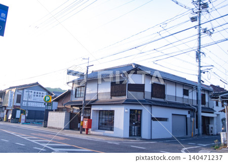 Retro Japanese house, wooden building, Japanese architecture, Showa era, retro, old, Okayama Prefecture 140471237