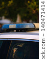 close-up of police flashing lights 140471414