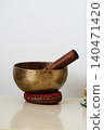 Tibetan Bowl on a White Background 140471420