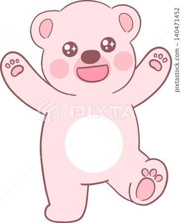 Bear Cute Flat Animal Character Bear Cute Flat Animal Character 140471452
