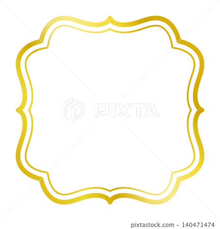 Simple double frame (gold gradient) 024 Simple double frame (gold gradient) 024 140471474