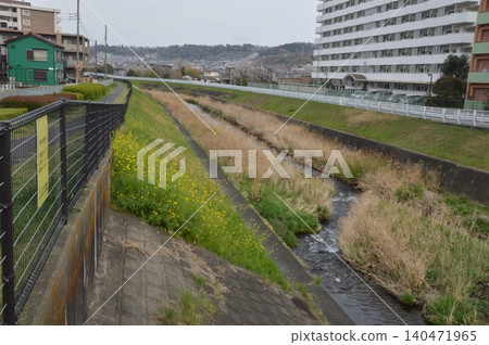 Yudono River in spring, Hachioji City Yudono River in spring, Hachioji City 140471965