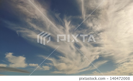 Cirrus clouds painting the summer sky over croatia Cirrus clouds painting the summer sky over croatia 140472008