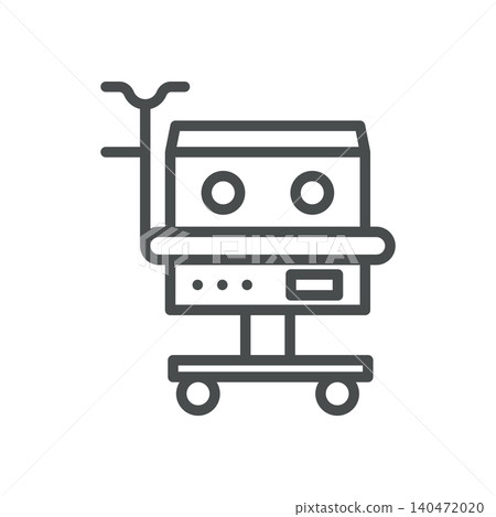 Neonatal Incubator Vector Line Icon: Infant Incubator Medical Equipment for Premature Newborn Care, Editable Stroke, Isolated Neonatal Incubator Vector Line Icon: Infant Incubator Medical Equipment for Premature Newborn Care, Editable Stroke, Isolated 140472020