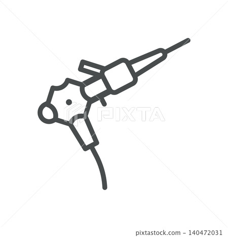 Endoscope Vector Line Icon: Flexible Medical Endoscopy Instrument for Internal Diagnostic Examination, Editable Stroke, Isolated Endoscope Vector Line Icon: Flexible Medical Endoscopy Instrument for Internal Diagnostic Examination, Editable Stroke, Isolated 140472031