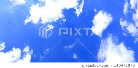 A simple landscape of blue sky and white clouds in summer A simple landscape of blue sky and white clouds in summer 140472078