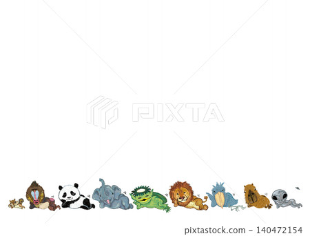 A frame background (with transparent background) featuring a cute character scratching their butt. A frame background (with transparent background) featuring a cute character scratching their butt. 140472154