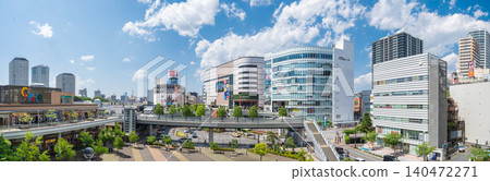 埼玉縣河口市JR河口站東出口前的景色 埼玉縣河口市JR河口站東出口前的景色 140472271