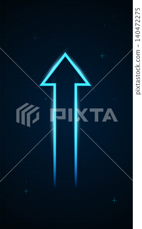 Set of arrows moving up on dark blue background. the bright arrows upward growth trend. blue arrow uptrend design showcases multiple arrows rising, symbolizing growth Set of arrows moving up on dark blue background. the bright arrows upward growth trend. blue arrow uptrend design showcases multiple arrows rising, symbolizing growth 140472275
