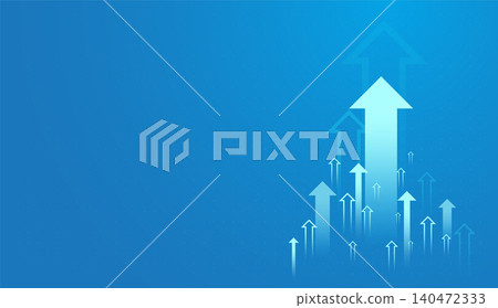 Set of arrows moving up on dark blue background. the bright arrows upward growth trend. blue arrow uptrend design showcases multiple arrows rising, symbolizing growth Set of arrows moving up on dark blue background. the bright arrows upward growth trend. blue arrow uptrend design showcases multiple arrows rising, symbolizing growth 140472333