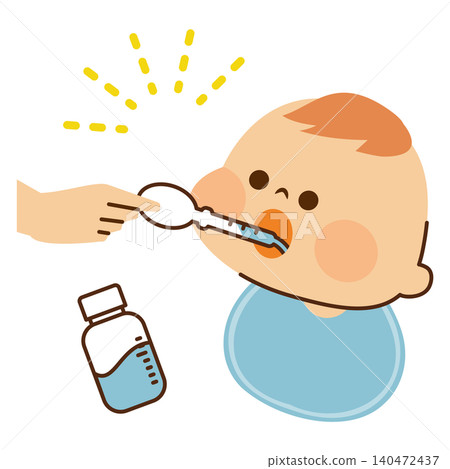 How to give cold medicine to a baby: illustrative image How to give cold medicine to a baby: illustrative image 140472437