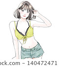 A woman in a bathing suit 140472471