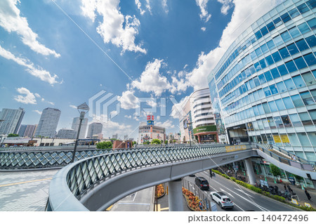 埼玉縣河口市JR河口站東出口前的景色 埼玉縣河口市JR河口站東出口前的景色 140472496