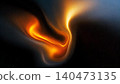 Light up abstract fluid shape background design 140473135