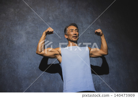 A man stretching A man stretching 140473909