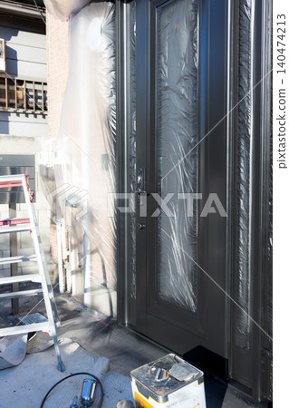 Metal door repainting site Metal door repainting site 140474213