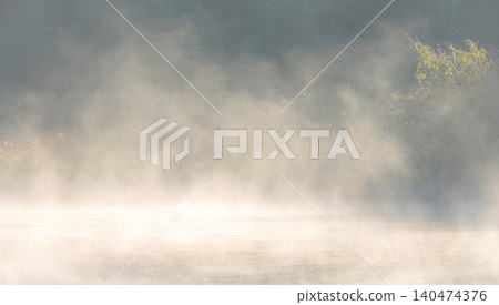 Morning mist on the water 140474376