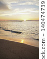 The sea at sunset and the scenery of the shoreline 140474739