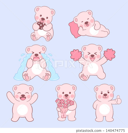 Bear Cute Mascot Cartoon Design Bear Cute Mascot Cartoon Design 140474775
