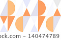 Orange and gray geometric background 140474789