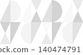 Monochromatic, gray geometric background 140474791