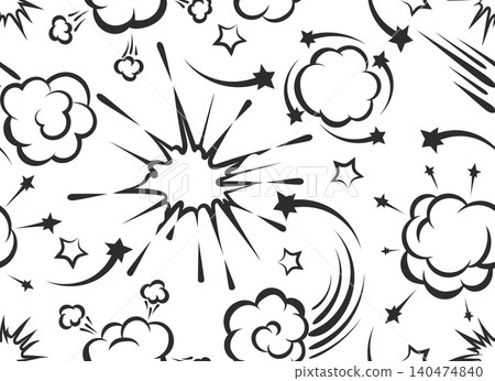Comic book explosion seamless pattern Comic book explosion seamless pattern 140474840