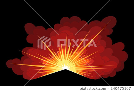 Comic red burst explosive Comic red burst explosive 140475107