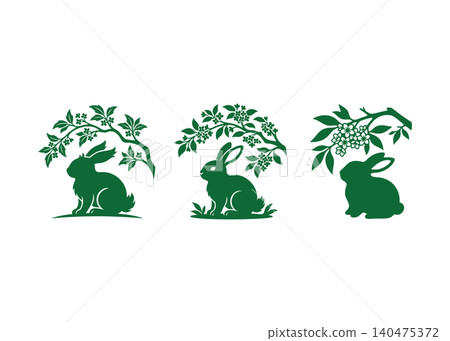Easter Bunny Silhouette Collection Easter Bunny Silhouette Collection 140475372