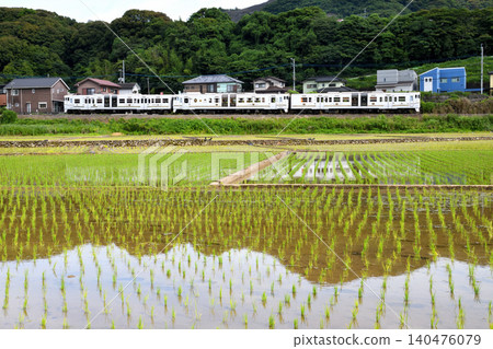 「二星號」觀光列車途經鄉村地區。 140476079