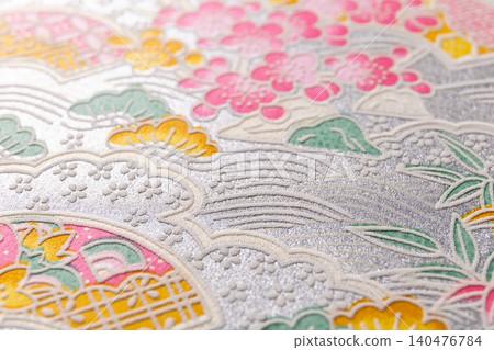 Yuzen Chiyogami (decorative paper): Emphasis on paper texture. Yuzen Chiyogami (decorative paper): Emphasis on paper texture. 140476784