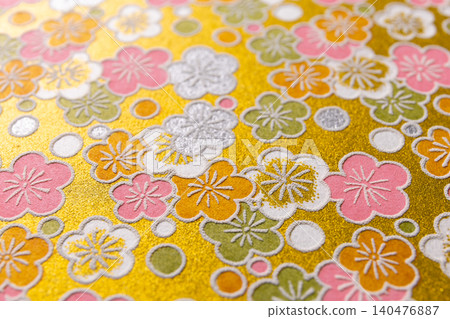 Yuzen Chiyogami (decorative paper): Emphasis on paper texture. Yuzen Chiyogami (decorative paper): Emphasis on paper texture. 140476887
