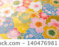 Yuzen Chiyogami (decorative paper): Emphasis on paper texture. 140476981