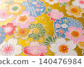 Yuzen Chiyogami (decorative paper): Emphasis on paper texture. 140476984