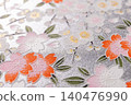 Yuzen Chiyogami (decorative paper): Emphasis on paper texture. 140476990