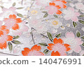 Yuzen Chiyogami (decorative paper): Emphasis on paper texture. 140476991