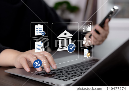 Tax Compliance and Financial Approval Dashboard Concept 140477274