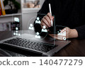 Identity Verification and Secure Authentication Dashboard Concept 140477279