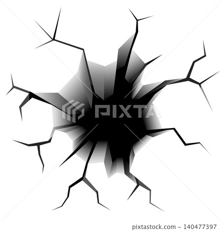 Cracked surface vector illustration 140477397