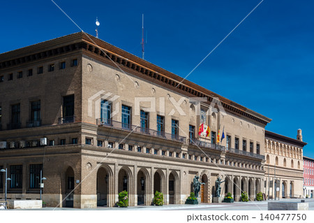 Zaragoza City Hall on Plaza del Pilar Zaragoza City Hall on Plaza del Pilar 140477750