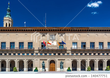 Zaragoza City Hall on Plaza del Pilar Zaragoza City Hall on Plaza del Pilar 140477751