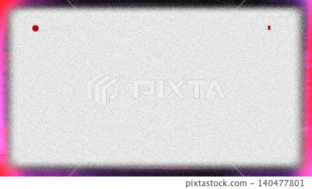 Camera viewfinder interface overlay with heavy pink static noise and glowing edges on transparent background, vintage television distortion concept Camera viewfinder interface overlay with heavy pink static noise and glowing edges on transparent background, vintage television distortion concept 140477801