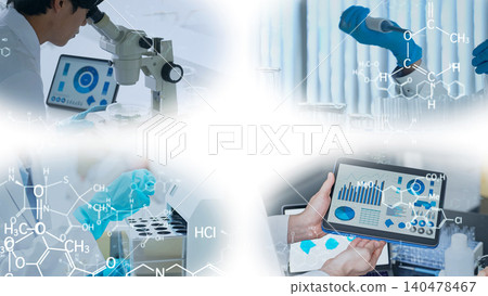 Various experimental scenes and chemical technologies 140478467