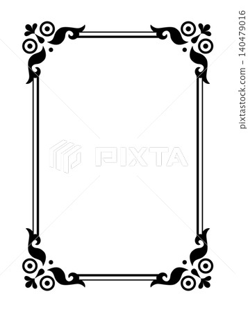 Decorative frame. Vintage calligraphic antique border. Ornate calligraph rectangle frame, wedding elegant ornamental border and filigree floral ornament for framed certificate template Decorative frame. Vintage calligraphic antique border. Ornate calligraph rectangle frame, wedding elegant ornamental border and filigree floral ornament for framed certificate template 140479016