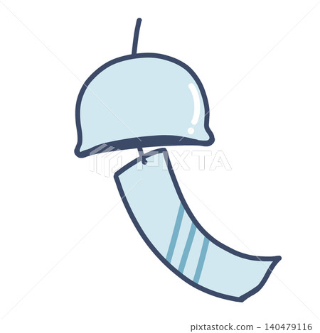 A simple illustration of a cute, hand-drawn wind chime with gentle colors. A simple illustration of a cute, hand-drawn wind chime with gentle colors. 140479116