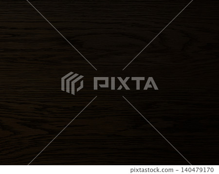 Dark brown background image with thin horizontal wood grain. 140479170
