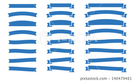 Ribbon set, decoration, frame, heading, label Ribbon set, decoration, frame, heading, label 140479481