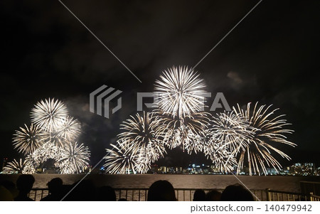Fireworks illuminating the night sky over Lake Biwa Fireworks illuminating the night sky over Lake Biwa 140479942