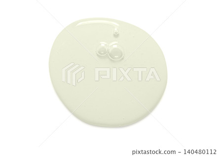 Cosmetic product for skin care. Shower gel or serum or moisturizer. Isolated on white. 140480112