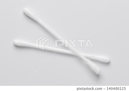 Cotton swabs for hygiene. White background. Cotton swabs for hygiene. White background. 140480125